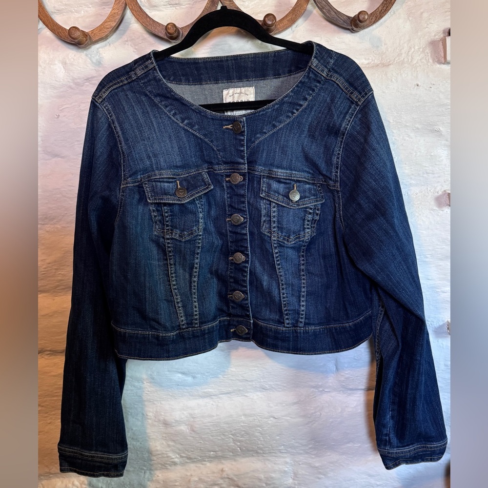 Torrid Dark Blue Denim Jean Jacket 3x